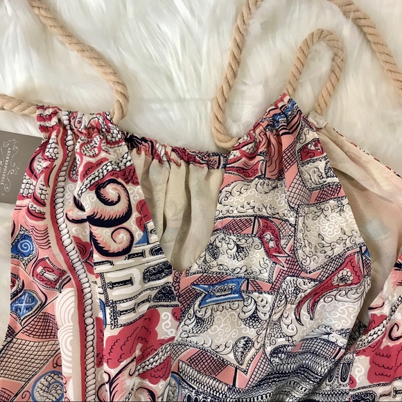 Anthropologie Sleeveless pink/blue silk dress XS - Picture 5 of 8